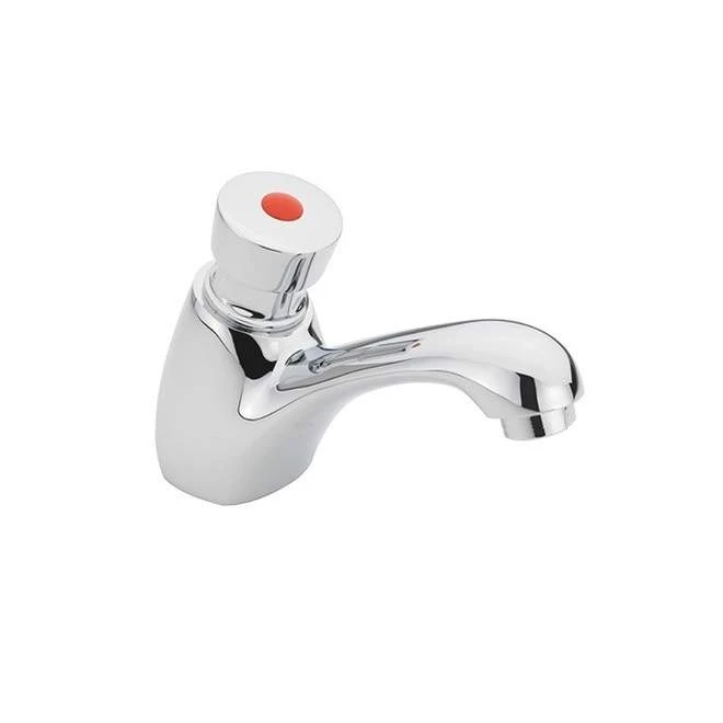 Skara Single Push Button Basin Tap with Hot & Cold Indices | Modern Push Button Taps 5 Skara Single Push Button Basin Tap with Hot & Cold Indices | Modern Push Button Taps - Image 3