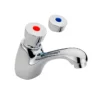 Skara Single Push Button Basin Tap with Hot & Cold Indices | Modern Push Button Taps -Bathroom Sales Shop Skara Hot and Cold 10012 1