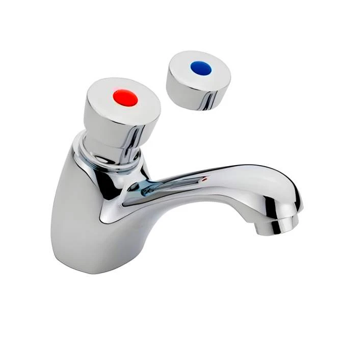Skara Single Push Button Basin Tap with Hot & Cold Indices | Modern Push Button Taps 3 Skara Single Push Button Basin Tap with Hot & Cold Indices | Modern Push Button Taps