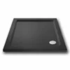 Nuie 800 x 800 Square Shower Tray in Slate Grey - Free Waste Kit Included -Bathroom Sales Shop Slate Square Tray