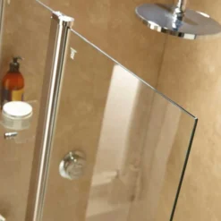 Sommer Extended Square Bath Screen With Fixed Panel | Modern Hinged Shower Screen -Bathroom Sales Shop Square screen inset 1 RT