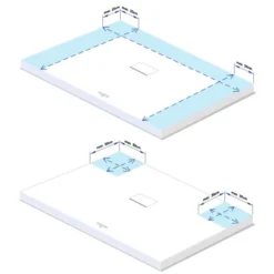 Villeroy & Boch Squaro Infinity Quaryl Shower Tray 900 X 900 - Grey | Square Shower Tray 10 Villeroy & Boch Squaro Infinity Quaryl Shower Tray 900 X 900 - Grey | Square Shower Tray -Bathroom Sales Shop Squaro cutting 2