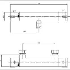 Highlife Stroma Thermo Bar Shower Valve - 13002 | Exposed Shower Valves | Premium Showering Solution -Bathroom Sales Shop StromaThermo1 1