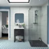 Supreme 1000mm Semi-Framed Sliding Door Shower Enclosure - Elegant & Durable -Bathroom Sales Shop Supreme Slider Lifestyle 2