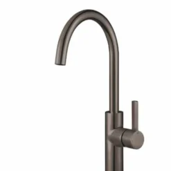 Jeroni Swan 1 Handle Gunmetal Kitchen Mixer Tap by Francis Pegler - Premium Monobloc Tap -Bathroom Sales Shop Swan 1H Gun Metal