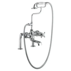 Burlington Tay Traditional Bath Shower Mixer Tap - T2DB | Chrome Finish | High-Quality Traditional Taps