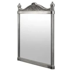 Burlington Georgian Traditional Mirror Brushed Aluminium - Elegant Bathroom Mirror