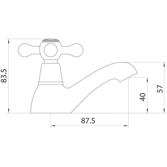 Scudo Classica Traditional Bath Taps - Elegant Chrome Finish | Browse Taps By Style 4 Scudo Classica Traditional Bath Taps - Elegant Chrome Finish | Browse Taps By Style - Image 2