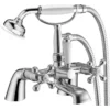 Scudo Classica Traditional Bath Shower Mixer Tap with Cradle - Chrome Finish -Bathroom Sales Shop TAP006 CO