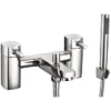 Scudo Forme Chrome Bath Shower Mixer Tap - Modern Bathroom Taps with Shower Functionality