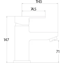 Scudo Favour Mono Basin Mixer Tap with Waste - Modern Chrome Finish 7 Scudo Favour Mono Basin Mixer Tap with Waste - Modern Chrome Finish -Bathroom Sales Shop TAP021 LD