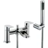 Scudo Monument Bath Shower Mixer Tap with Shower Kit & Wall Bracket | Modern Taps -Bathroom Sales Shop TAP073l CO