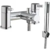 Scudo Premier Bath Shower Mixer Tap with Shower Kit & Wall Bracket - Chrome Finish -Bathroom Sales Shop TAP103 CO