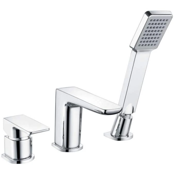 Scudo Muro 3 Hole Bath Mixer Tap | Modern Bathroom Tap | Chrome Finish 3 Scudo Muro 3 Hole Bath Mixer Tap | Modern Bathroom Tap | Chrome Finish