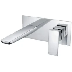 Scudo Muro Wall Mounted Basin Mixer Tap - Modern Design, Easy Installation