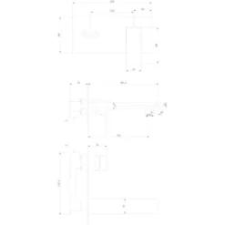 Scudo Muro Brushed Brass Bath Tap | Premium Bathroom Tap | UK Design -Bathroom Sales Shop TAP249 LD