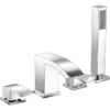 Scudo Descent 4 Hole Deck Mounted Bath Shower Mixer Tap With Diverter - Chrome Finish -Bathroom Sales Shop TAP254 CO