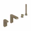 ABACUS KI 4 Hole Deck Mounted Brushed Nickel Bath Mixer Tap - Premium Bathroom Taps 2 ABACUS KI 4 Hole Deck Mounted Brushed Nickel Bath Mixer Tap - Premium Bathroom Taps -Bathroom Sales Shop TBTS 057 3204 IMAGE