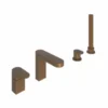 ABACUS KI 4 Hole Deck Mounted Brushed Bronze Bath Mixer Tap - Premium Bathroom Taps -Bathroom Sales Shop TBTS 058 3204 IMAGE