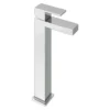 ABACUS Plan Tall Mono Basin Mixer Tap - Chrome | Modern Bathroom Tap with High Spout -Bathroom Sales Shop TBTS 26 1402 TALL MIXER