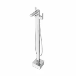 ABACUS Plan Freestanding Bath Shower Mixer Tap - Chrome | Modern Bathroom Taps