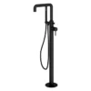 ABACUS Iso Pro Freestanding Bath Shower Mixer - Matt Black | Modern Bathroom Tap