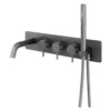 ABACUS Iso Pro Thermo Wall Mounted Bath Shower Mixer - Matt Anthracite | Premium Bathroom Taps