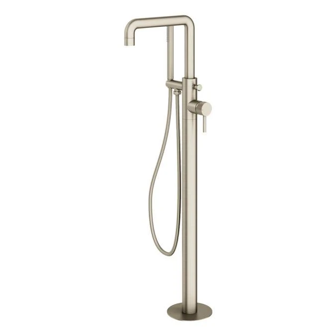 ABACUS Iso Pro Freestanding Bath Shower Mixer - Brushed Nickel | Modern Bathroom Tap 3 ABACUS Iso Pro Freestanding Bath Shower Mixer - Brushed Nickel | Modern Bathroom Tap