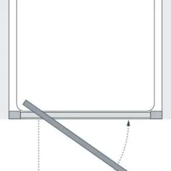 800mm Pivot Shower Door - Lakes Classic Collection | Premium Shower Enclosure -Bathroom Sales Shop Tech Drawing pivot door 4