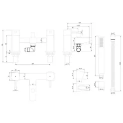 Termond Bath/Shower Mixer Tap | Modern Bathroom Taps for Elegant Bathrooms -Bathroom Sales Shop Termond bath shower mixer tech