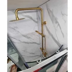 Signature Ripley Brushed Brass Round Thermostatic Dual Head Shower Set - Premium Shower Kit 16 Signature Ripley Brushed Brass Round Thermostatic Dual Head Shower Set - Premium Shower Kit -Bathroom Sales Shop UKB SHW002BB SHW002BRSs