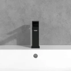 Villeroy & Boch Architectura Square Single Lever Basin Mixer Matt Black With Pop Up Waste - Premium Bathroom Tap -Bathroom Sales Shop VB ARCHITECTURA SQUARE SINGLE LEVER BASIN MIXER MATT BLACK 4 1