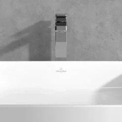 Villeroy & Boch Architectura Square Tall Single Lever Basin Mixer Chrome - Premium Bathroom Tap -Bathroom Sales Shop VB ARCHITECTURA SQUARE SINGLE LEVER TALL BASIN MIXER 4