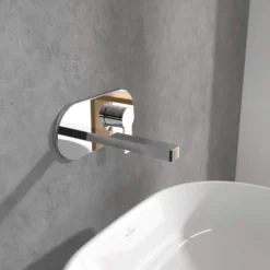Villeroy & Boch Architectura Wall Mounted Single Lever Basin Mixer in Chrome -Bathroom Sales Shop VB ARCHITECTURA WALL MOUNTED SINGLE LEVER BASIN MIXER 2