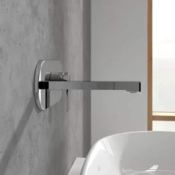 Villeroy & Boch Architectura Wall Mounted Single Lever Basin Mixer in Chrome -Bathroom Sales Shop VB ARCHITECTURA WALL MOUNTED SINGLE LEVER BASIN MIXER 3