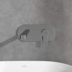 Villeroy & Boch Architectura Wall Mounted Single Lever Basin Mixer in Chrome -Bathroom Sales Shop VB ARCHITECTURA WALL MOUNTED SINGLE LEVER BASIN MIXER 4