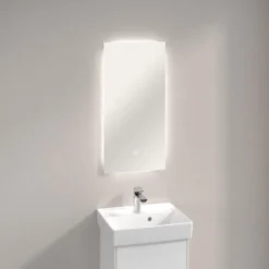 Villeroy & Boch More To See Lite Rectangle LED Bathroom Mirror 370 X 750mm - Modern Bathroom Accessory -Bathroom Sales Shop VB MORE TO SEE 370x750 RECTANGLE 2