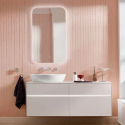 Villeroy & Boch More To See Lite Curved LED Bathroom Mirror 600 X 1000mm - Sleek Modern Design -Bathroom Sales Shop VB MORE TO SEE LITE 600x1000 CURVED 3