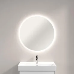 Villeroy & Boch More To See Lite Round LED Bathroom Mirror 650mm - Modern LED Bathroom Mirror with Sleek Design -Bathroom Sales Shop VB MORE TO SEE LITE 650 ROUND 3