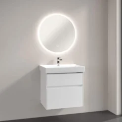 Villeroy & Boch More To See Lite Round LED Bathroom Mirror 650mm - Modern LED Bathroom Mirror with Sleek Design -Bathroom Sales Shop VB MORE TO SEE LITE 650 ROUND 5