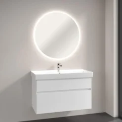 Villeroy & Boch More To See Lite Round LED Bathroom Mirror 850mm - Stylish & Functional Bathroom Accessory -Bathroom Sales Shop VB MORE TO SEE LITE 850 ROUND 5