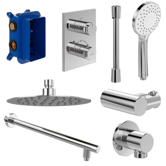 Villeroy & Boch Complete Concealed Shower Set Round Chrome | Premium Shower Valve System 6 Villeroy & Boch Complete Concealed Shower Set Round Chrome | Premium Shower Valve System - Image 4