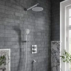 Villeroy & Boch Complete Concealed Shower Set Round Chrome | Premium Shower Valve System