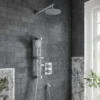 Villeroy & Boch Complete Concealed Shower Set With Riser Rail Round Chrome | Premium Showering Solution -Bathroom Sales Shop VBSSPACK5 Chrome