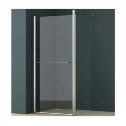 ABACUS E Series 700mm Hinged Walk In Shower Screen with Return Panel