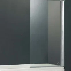 Vessini E Series Single Panel Bath Shower Screen 800 x 1410 x 6mm - Modern & Durable