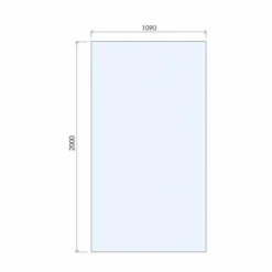 ABACUS 8mm Wetroom Shower Screen Glass 1090mm - Premium Quality Shower Enclosure 7 ABACUS 8mm Wetroom Shower Screen Glass 1090mm - Premium Quality Shower Enclosure -Bathroom Sales Shop VEGX 00 0855 TECH 1090