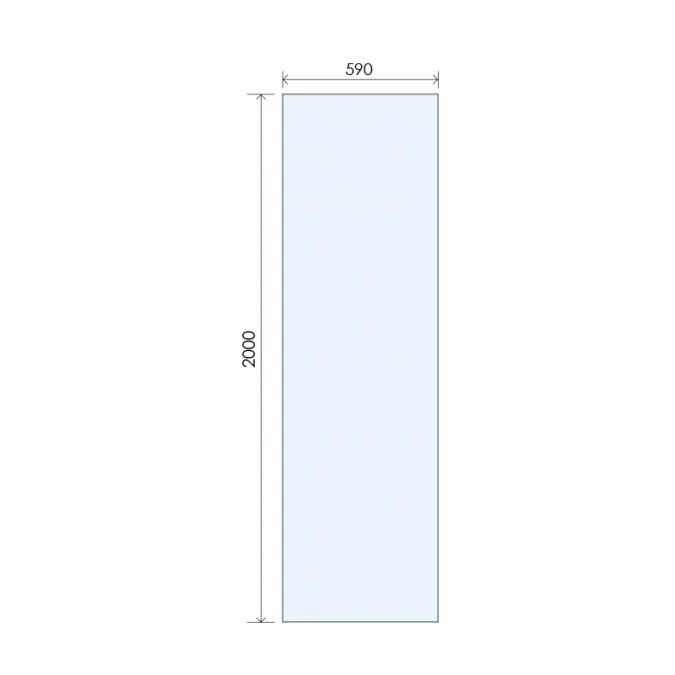 ABACUS 8mm Wetroom Shower Screen Glass 590mm - Premium Quality Shower Enclosure 4 ABACUS 8mm Wetroom Shower Screen Glass 590mm - Premium Quality Shower Enclosure - Image 2