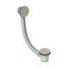 Brushed Nickel Easy Clean Click Bath Waste & Overflow by ABACUS | Durable & Stylish Bath Wastes -Bathroom Sales Shop VETW 107 1020 IMAGE rd 1
