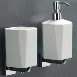 Venetian Wall Mounted Tumbler - Chrome & White | Modern Bathroom Accessory -Bathroom Sales Shop Venetian Wall Mounted Tumbler Chrome Lifestyle